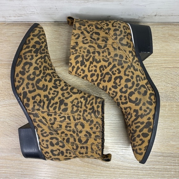 Marc Fisher Missir Leopard Print Chelsea Boots Sz 8.5 M - Picture 4 of 14